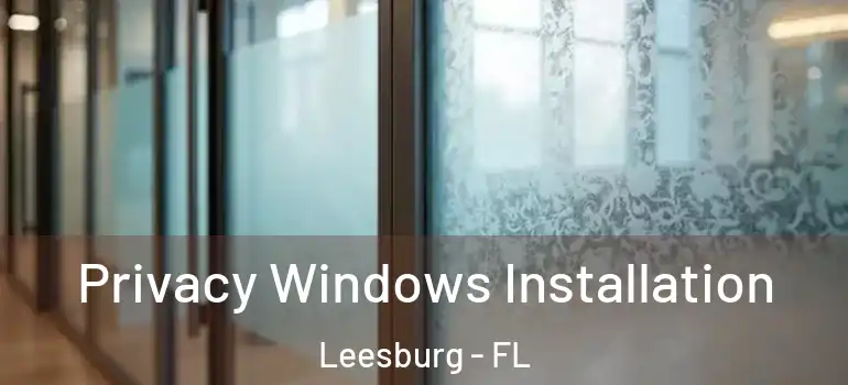  Privacy Windows Installation Leesburg - FL