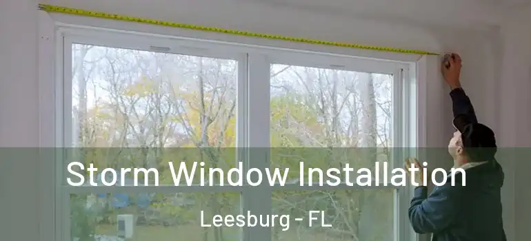  Storm Window Installation Leesburg - FL